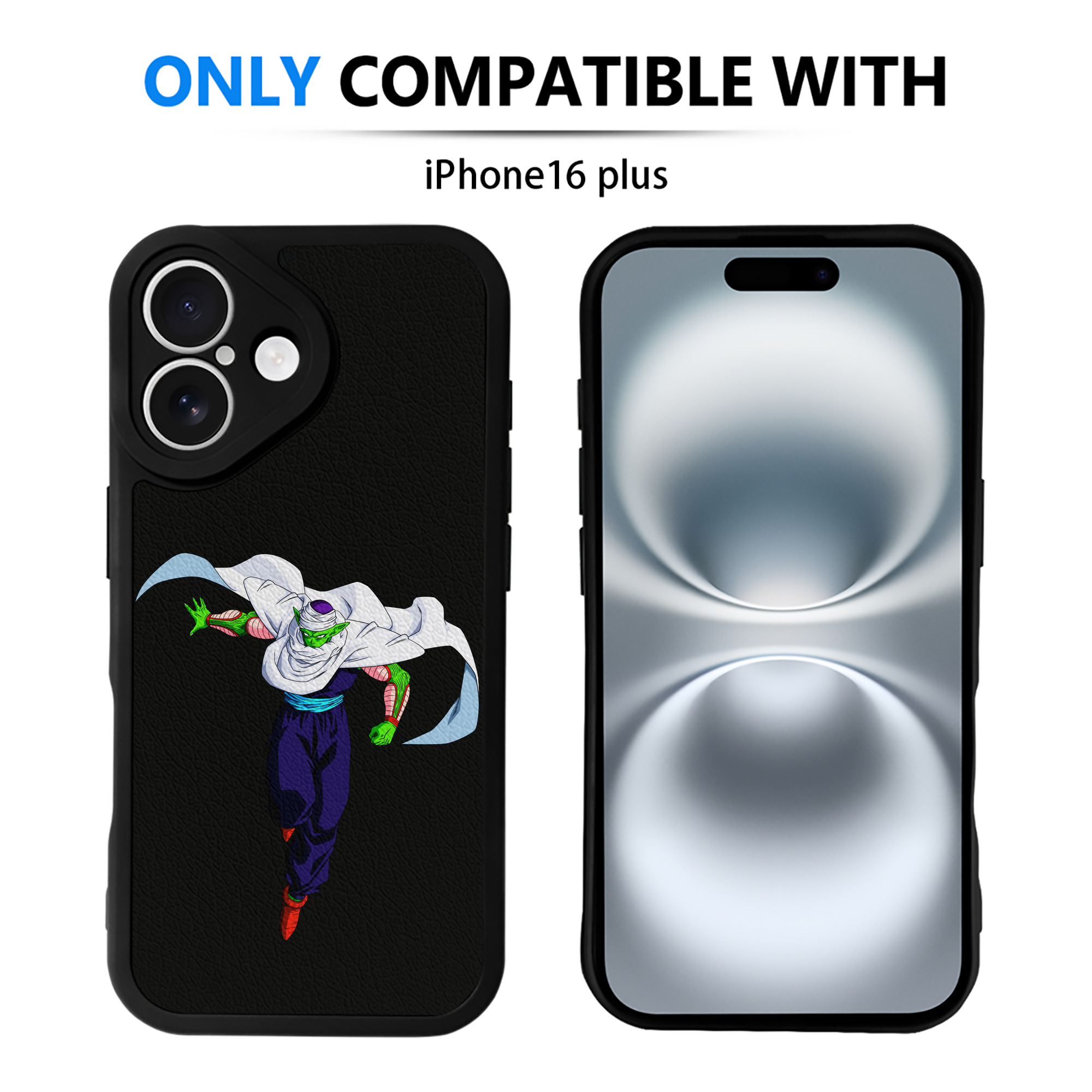 （画像用） ドラゴンボール ピッコロ DRAGON BALL Piccolo 【iPhone 16シリーズ対応】シリコンスマホケース（レザー調） 材質：シリコン